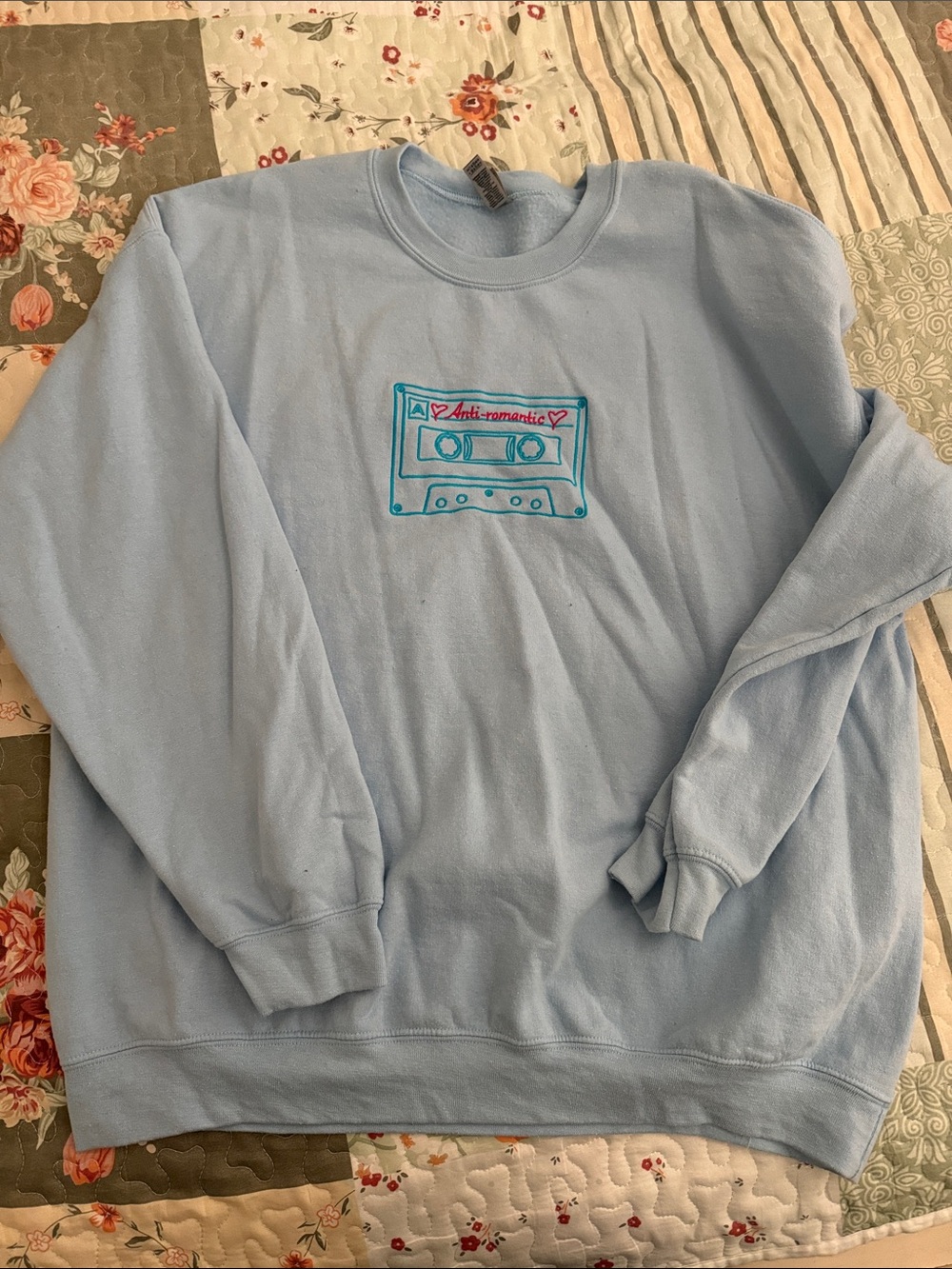 TXT Anti Romantic embroidered crewneck